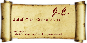 Juhász Celesztin névjegykártya